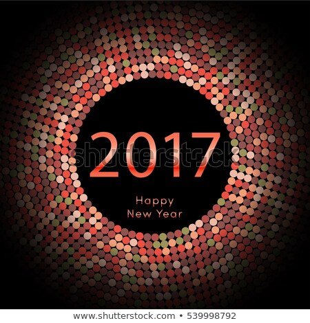 Stock fotó: 2017 Happy New Year Club Party Background For Your Seasonal Dance Event