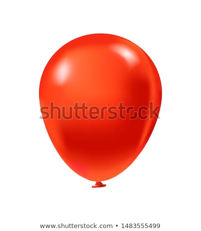 Foto stock: Realistic Red Balloons Eps 10