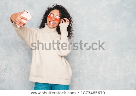 Stock fotó: Sexy Woman Posing In Black