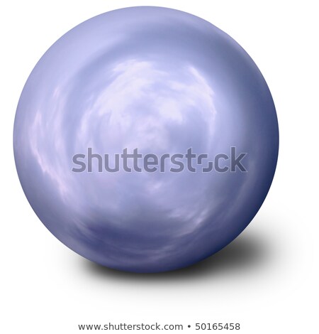 Spiritualistic Blue Ball On White Background Stockfoto © pzAxe