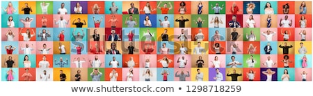 Foto stock: Portrait Of A Delighted Young Businessman