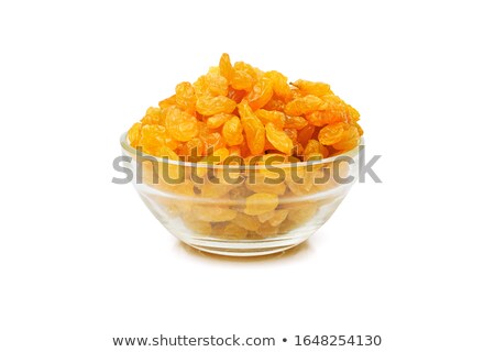 Сток-фото: Dried Raisins On A White Background