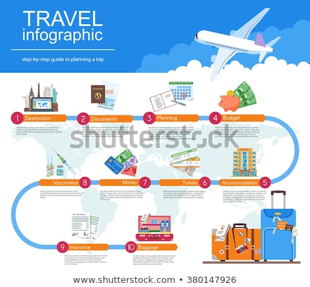 Сток-фото: Travel Infographic Template