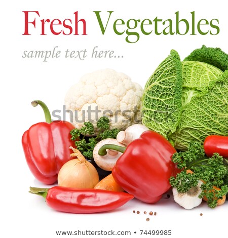 Stockfoto: Healthy Eating Seasonal Organic Raw Vegetables