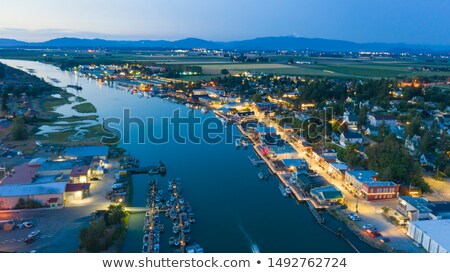 Stock photo: Boats On Water Laconner Washington Swinomish River Channel