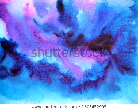 Stock photo: Night Sky Hand Drawn Watercolor Background