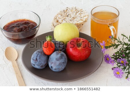 Stok fotoğraf: Ripe Apples In A Bowl On The Ground