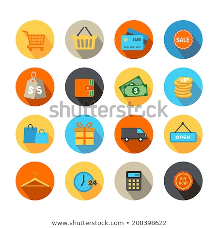 Сток-фото: Sale Van Flat Vector Icon