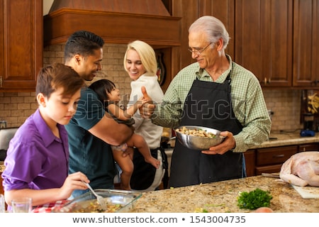 Сток-фото: Family Preparing For Holiday