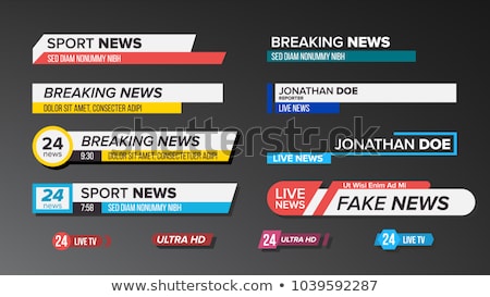 News Lower Third Template Design For Website And Television Element Design [[stock_photo]] © pikepicture