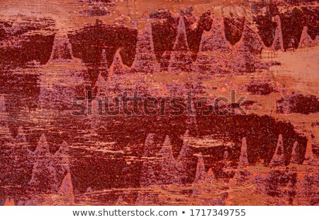 [[stock_photo]]: Pink Grunge Rusty Metal Surface With Paint Leak