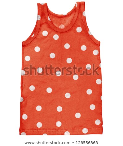 Stock fotó: Tank For Men With Polka Dot Isolated On White