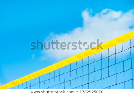 Stock photo: Volleyball Post At The Beach In Blue