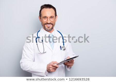 ストックフォト: Stethoscope And Tablets Isolated On White Background