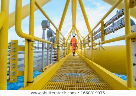 Stock photo: Gas And Oil Pipes Escaping