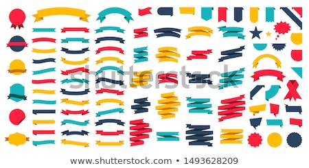 Foto stock: Illustrated And Creative Vector Ribbon Set
