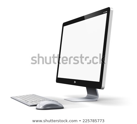 Foto stock: Computer Workstation Isolated