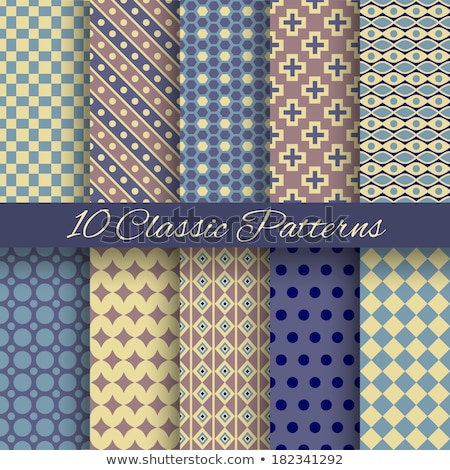 Stock fotó: Set Vintage Shabby Background With Classy Patterns