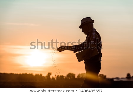 Foto d'archivio: Farmer Seeding