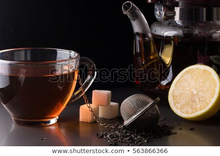 Stock photo: Infused Tea Brown Sugar And Teapot