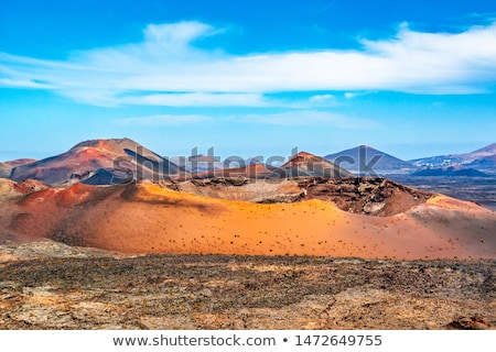 Stock fotó: Volcano In Timanfaya National Park In Lanzarote Spain