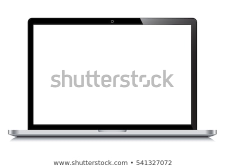 Foto stock: Laptop With Stationery