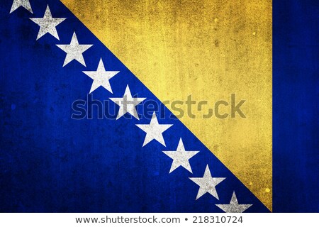 [[stock_photo]]: National Flag Of Bosnia And Herzegovina Grungy Effect