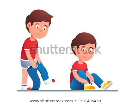 Stock photo: Taking Off Shoes