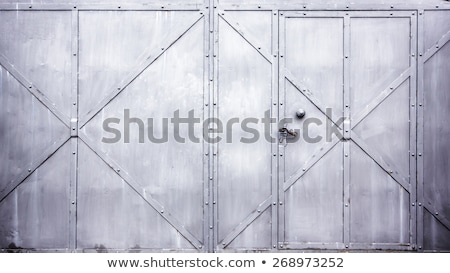 Zdjęcia stock: Old Vintage Metal Door Texture