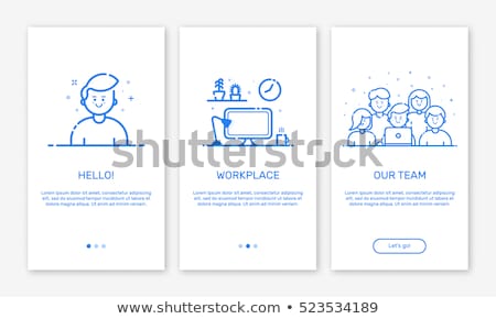 Stok fotoğraf: User Blue Vector Icon Design