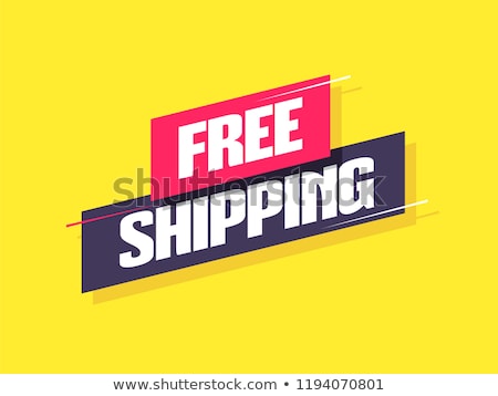 Foto stock: Free Shipping Red Vector Icon Design