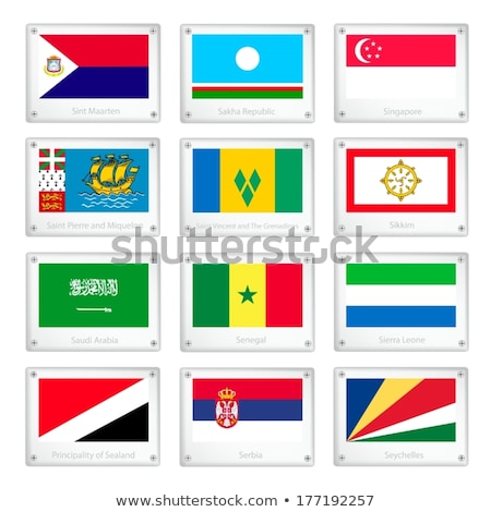 ストックフォト: Saudi Arabia And Sint Maarten Flags