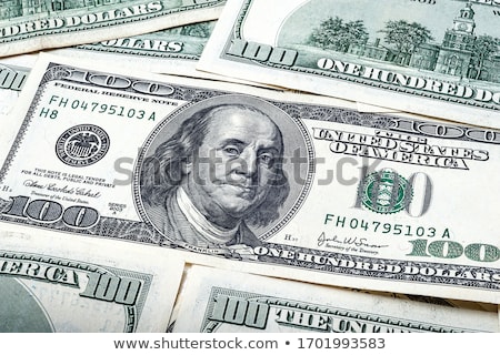 Foto stock: Lot Of One Hundred Dollar Bills Close Up A Lot Of Money