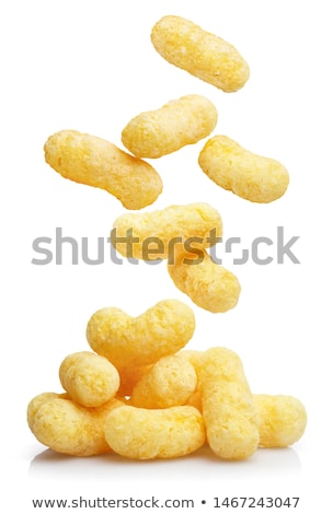 Stockfoto: Crunchy Corn Snacks Isolated On White Background