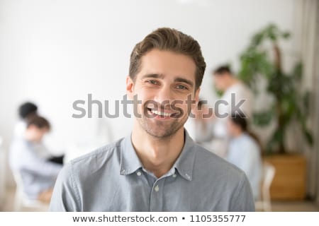 [[stock_photo]]: ête · d'homme · souriant