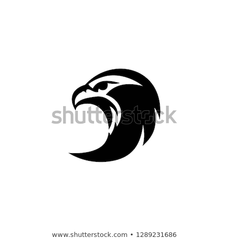 eagle head logo black and white