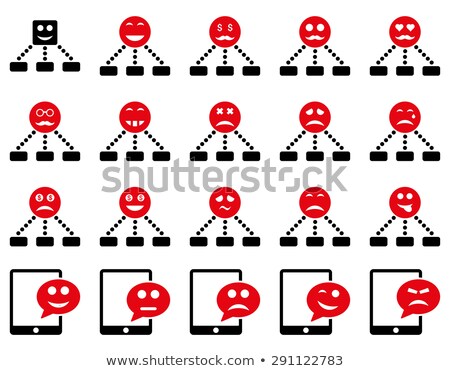 Stock foto: Emotion Hierarchy And Sms Icons