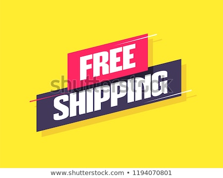 Foto stock: Free Shipping And Free Delivery Labels