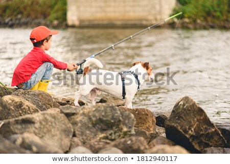 Stockfoto: Boy With His Dog