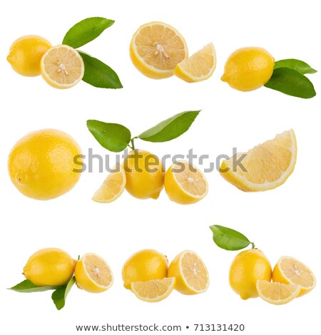 Stock photo: Fresh Lemon Isolated Over White