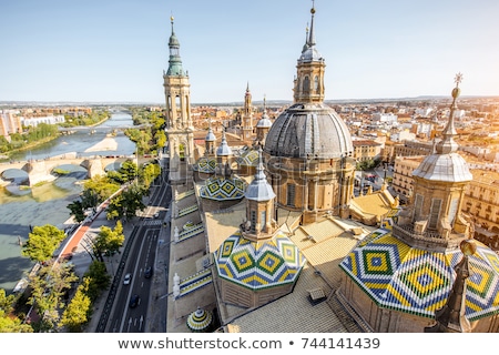 [[stock_photo]]: Basilica Of Our Lady Of The Pillar Zaragoza Spain