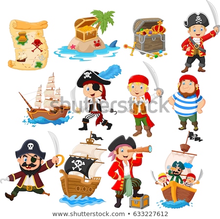 Stock photo: Cartoon Pirate With A Sword