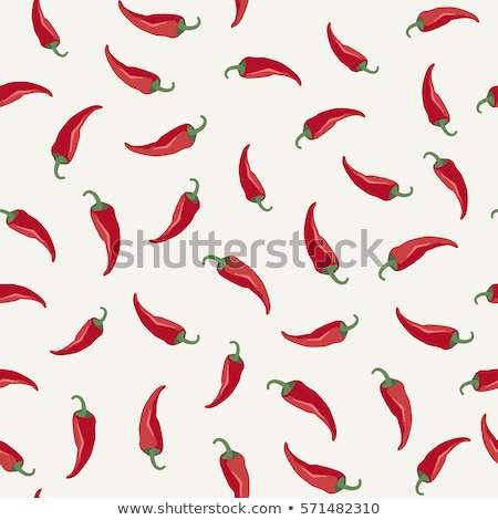 Foto stock: Chili Pepper Pattern Background