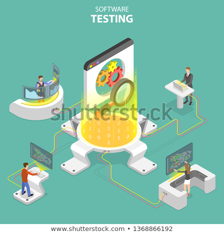 [[stock_photo]]: Isometric Flat Vector Concept Of Software Quality Assurance Sqa