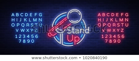 Stock foto: Vintage Stand Up Comedy Show Emblems
