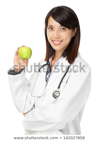 Femme médecin tenant un dossier Photo stock © leungchopan