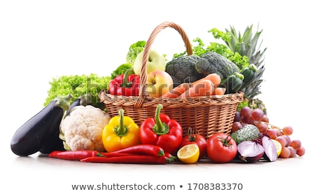 Stock foto: Basket Of Lettuce