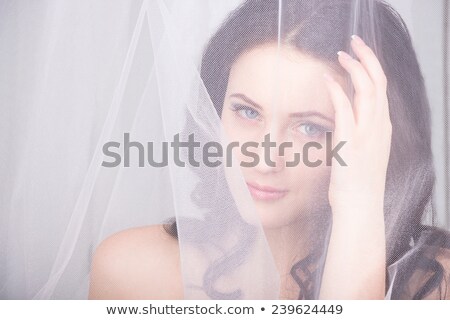 Stock photo: Brides Eye Behind Veil