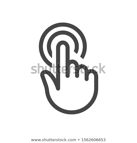 Foto stock: Vector Web Icons Hand Touchscreen Interface