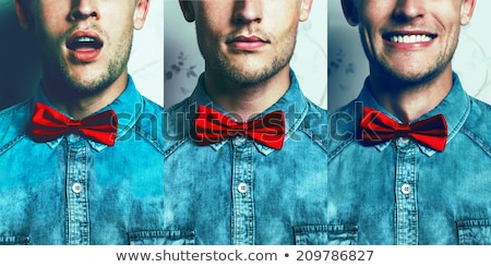 Stock fotó: Collage Portrait Unshaved Handsome Man With Difference Emotions